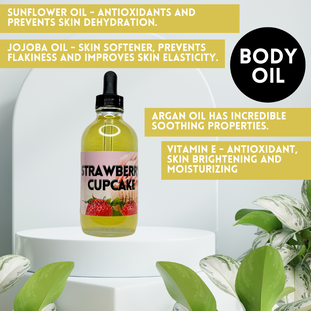 Strawberry Cupcake Body Oil