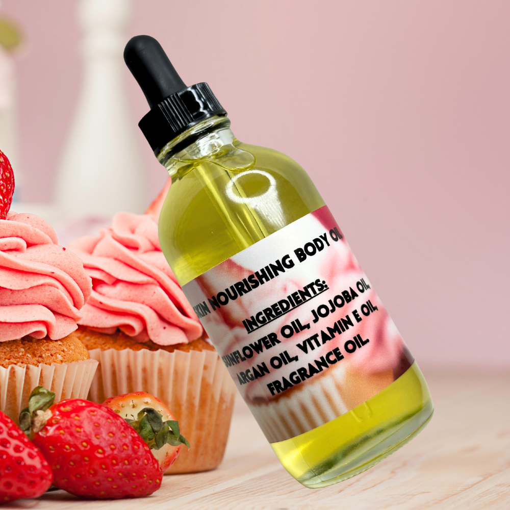 Strawberry Cupcake Nourishing Body Oil