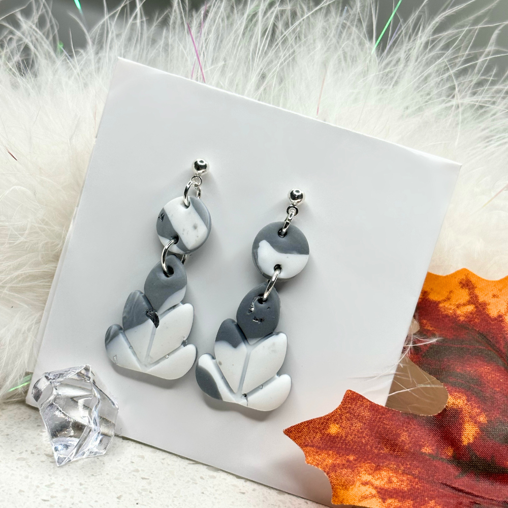 Modern Leaf Earrings