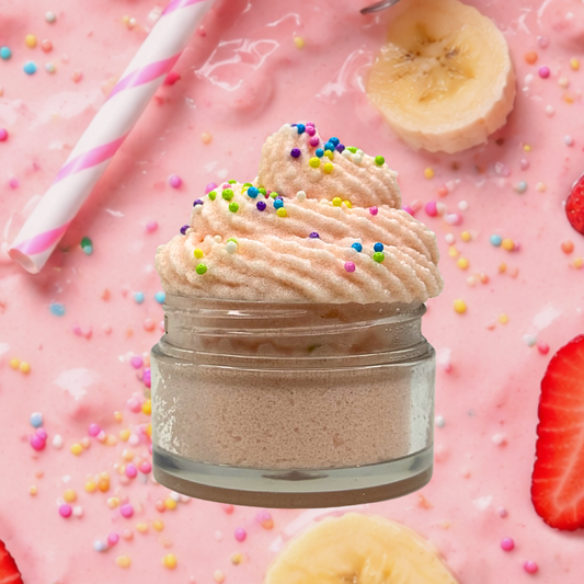 Strawnana Milkshake Whipped Lip Scrub
