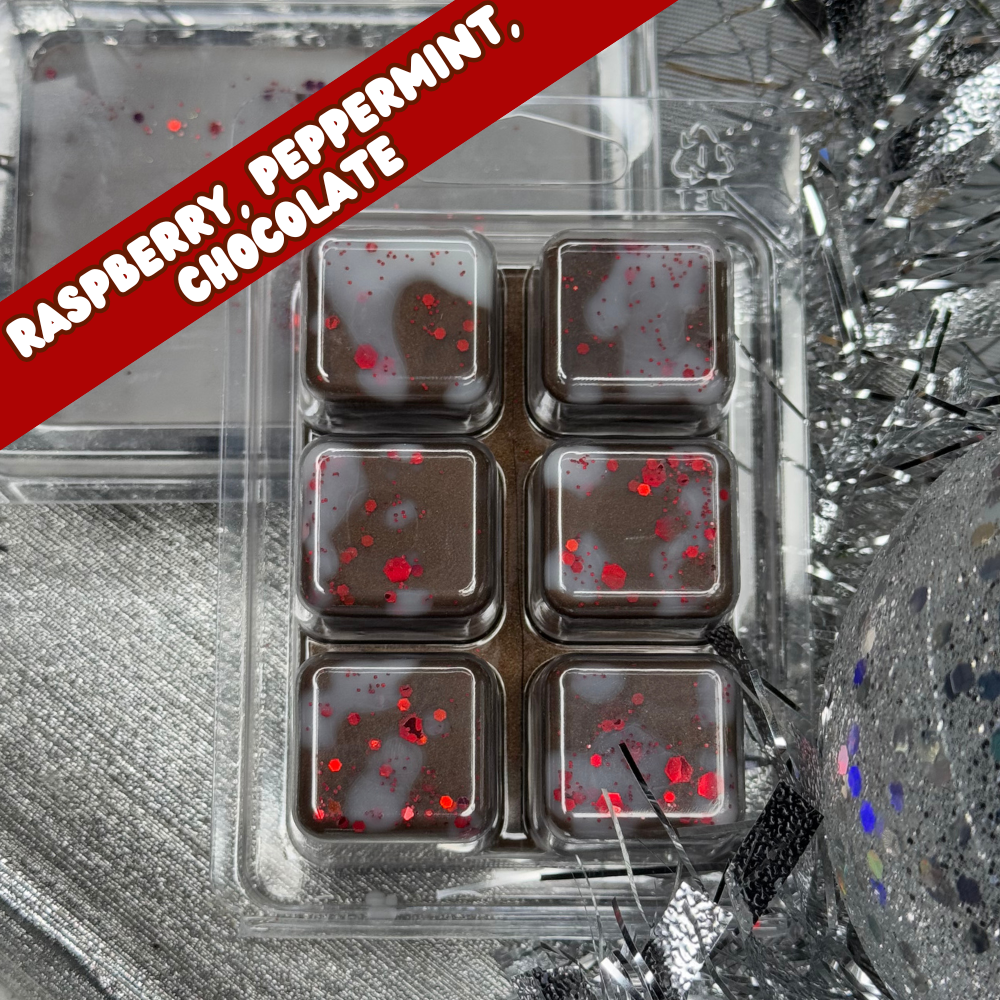 Raspberry Peppermint Bark Wax Melts